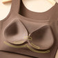 Débardeurs thermiques à col en U pour femmes avec soutien-gorge intégré