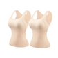 Débardeurs thermiques à col en U pour femmes avec soutien-gorge intégré