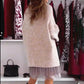 🎅Offre spéciale de Noël 🎅Ensemble Sweatshirt Ample à col Roulé et Mini Robe en Gaze Sans Manches pour Femmes💗