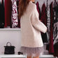 🎅Offre spéciale de Noël 🎅Ensemble Sweatshirt Ample à col Roulé et Mini Robe en Gaze Sans Manches pour Femmes💗