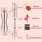 Ensemble de Pinceaux de Maquillage Portables 4 en 1