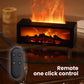 🔥 60% DE RÉDUCTION - DERNIER JOUR ! 💦 Diffuseur d'Humidité avec Flamme de Cheminée - 7 Couleurs LED et Télécommande, Ambiance Apaisante pour Maison/Bureau 🌙📦