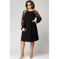 🔥55% de réduction saisonnière🔥Robe patchwork en dentelle à encolure ronde et manches longues