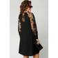 🔥55% de réduction saisonnière🔥Robe patchwork en dentelle à encolure ronde et manches longues