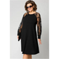 🔥55% de réduction saisonnière🔥Robe patchwork en dentelle à encolure ronde et manches longues