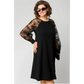 🔥55% de réduction saisonnière🔥Robe patchwork en dentelle à encolure ronde et manches longues