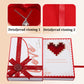 Coffret Cadeau pour Bijoux de la Saint-Valentin Avec Carte de Vœux