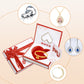 Coffret Cadeau pour Bijoux de la Saint-Valentin Avec Carte de Vœux
