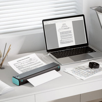 Imprimante sans fil portable, idéale pour les déplacements, imprimante thermique Bluetooth D810, prend en charge le format de papier US Letter 8,5 x 11 pouces, y compris les imprimantes pour les studios de tatouage et les bureaux.