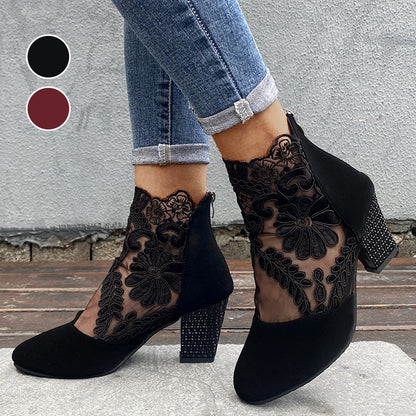 👢✨ Escarpins d’Été Élégants en Dentelle pour Femmes