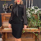 Robe avec Col à Nœud pour Femmes