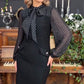 Robe avec Col à Nœud pour Femmes