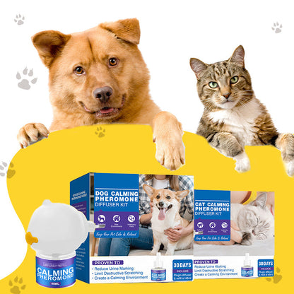 🐾 50% DE RÉDUCTION! 🏠 Diffuseur Apaisant à Phéromones pour Animaux – Réduit le Stress, Couvre 70m² & Efficace Jusqu'à 30 Jours 🐶