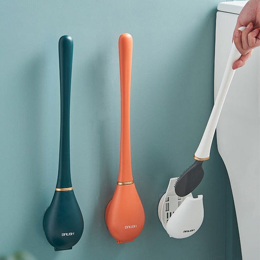 Brosse de Toilette Flexible en Silicone Pour la Maison Moderne