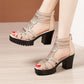 🌸50% de réduction pour une durée limitée💐Sandales antidérapantes à talons hauts pour femmes