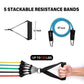 💪 50% DE RÉDUCTION ! 🏅 12 Pièces Bandes de Résistance – TPE – 10-100 LBS & Kit Complet for Home Gym