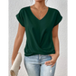 💥 GRANDE VENTE👚 T-shirt élégant à manches courtes avec col en V torsadé