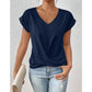 💥 GRANDE VENTE👚 T-shirt élégant à manches courtes avec col en V torsadé