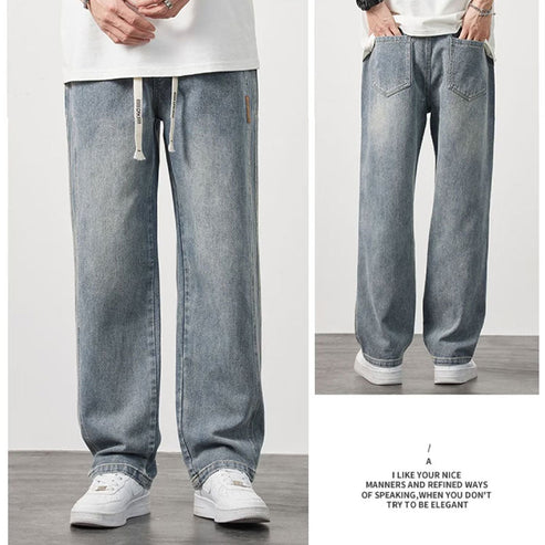 ⏳Réduction limitée de 50%💥🔥Nouveautés tendance💥Jeans droits amples pour hommes