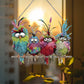 Kit de suspension Diamond Art - Ornement de fenêtre 5D Rhinestone de forme personnalisée - Cadeau pour les amateurs d'oiseaux