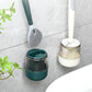 ✨  Brosse de toilette domestique en silicone à longues mains