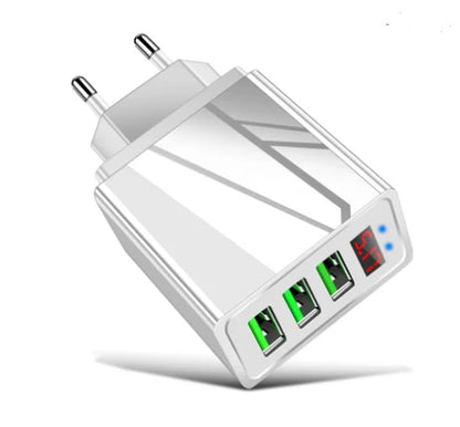 Chargeur de téléphone à trois ports USB