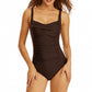 Charmant maillot de bain bas à volants respirants pour femmes