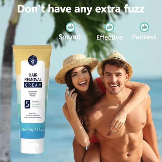 💎 2 ACHETÉ 3 OFFERT ! CRÈME DÉPILATOIRE SANS DOULEUR 💎 Aloe Vera & Vitamine E pour une Peau Douce en 8 Min 🌿