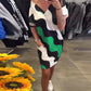 🎉🛍️Actualités estivales🥻Robe à manches courtes et col en V pour femme