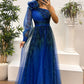 Robe à épaules dénudées en maille imprimée à la mode pour femme