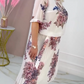 ⏳Spécial Limité Dans le Temps⌛Robe Plissée à col Rond à Imprimé Floral pour Femmes
