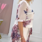 ⏳Spécial Limité Dans le Temps⌛Robe Plissée à col Rond à Imprimé Floral pour Femmes
