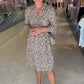 🌸Vente chaude d'été -50 %🌸Robe ample à col en V et imprimé léopard tendance pour femme
