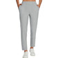Pantalon femme taille haute extensible avec poches zippées