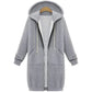 Sweat-shirt à capuche long pour femme