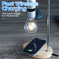 Lampe à lévitation magnétique avec chargeur de téléphone sans fil 15 W