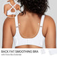 Soutien-gorge push-up sans armatures pour femmes, col en V croisé, en maille, sans coutures