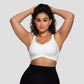 Soutien-gorge push-up sans armatures pour femmes, col en V croisé, en maille, sans coutures
