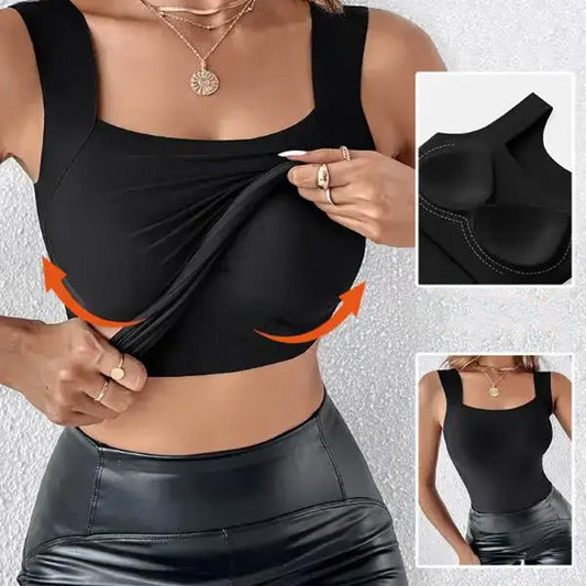 Débardeur galbant avec soutien-gorge intégré