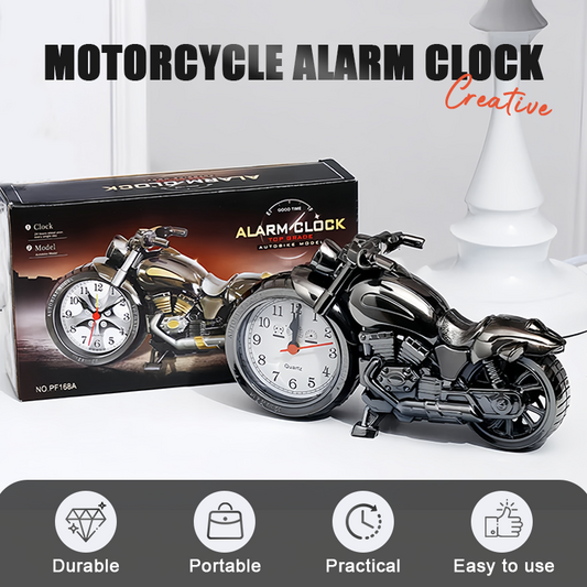 Réveil créatif en forme de moto