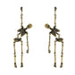 Boucles d’Oreilles Longues Pendantes en Forme de Squelette Articulé