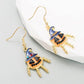 Boucles d’Oreilles Longues Pendantes en Forme de Squelette Articulé