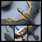 Collier dragon volant ailé noir