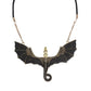Collier dragon volant ailé noir