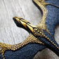 Collier dragon volant ailé noir