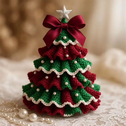 🤚🎁DIY Kit de sapin de Noël au crochet - Kit de décoration de Noël fait mai