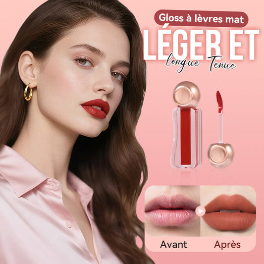 Gloss à lèvres mat léger et longue tenue