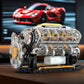 🔥 Dernier Jour 50% OFF ! ✨ Modèle Moteur V8 Transparent - Moteur Électrique, 692 Pièces, Pédagogique pour Mécanique 🔧⚙️