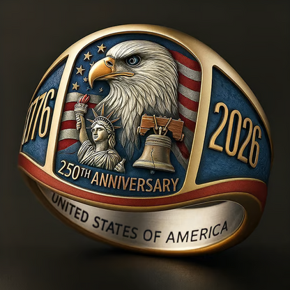 Bague commémorative de l’aigle pour le 250ᵉ anniversaire – 1776-2026