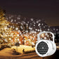 Projecteur LED rotatif pour éclairage de scène extérieur Snowflake Christmas